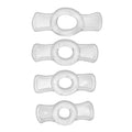 Endurance Clear 4 Ring Penis Set