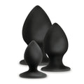 Anal Adventures Platinum Silicone Anal Stout Plug Kit