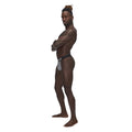 Male Power Sexagon Micro V Thong Grey