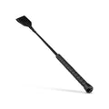 Faux Leather Crop Whip Black