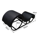 Kama Sutra Mebon Chaise Love Lounge White with Metal Frame and LED