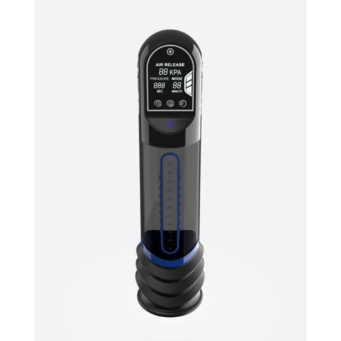 ISP90 Curve Infrared Automatic LCD Penis Pump Blue
