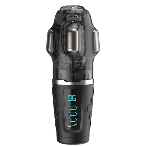 Hypershaker Automatic App Controlled LCD Masturbator Black